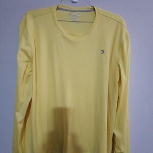 Reel Legends Men's Long-Sleeve Performance Tee in Yellow